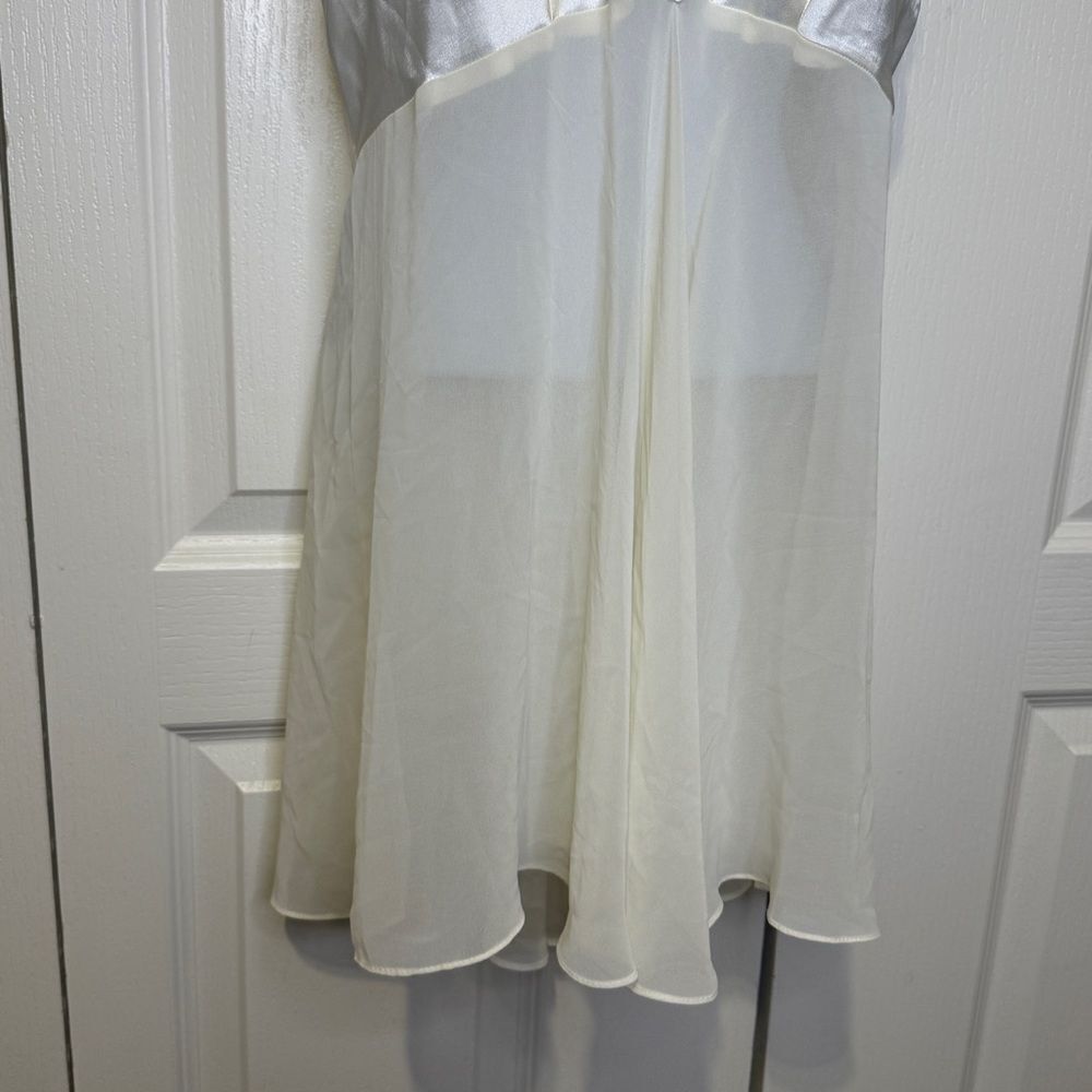 Vintage California Dynasty Elegant Ivory Cream Lace Chemise Applique Detail L - Picture 6 of 12